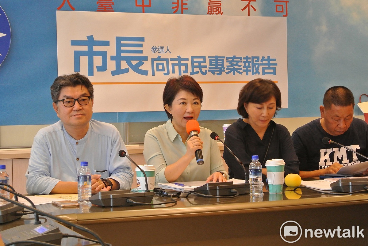 盧秀燕今天起一連三天，到台中市議會國民黨團進行「施政報告」。 唐復年/攝