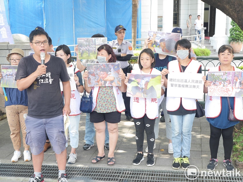 大觀事件自救會今（6）天在台灣人權促進會、司改會等民間團體陪同下，前往監察院遞交補充狀，盼高涌誠能把大觀抗爭遇到的兩起事件併入調查。 圖：聶良恩／攝