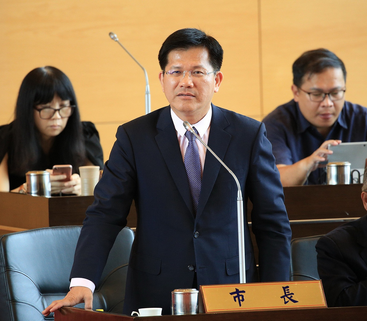 林佳龍提醒台中市民，這次熱帶性低氣壓及相關影響還沒結束，防災應變不是在跟大自然對賭。 圖 : 資料照片