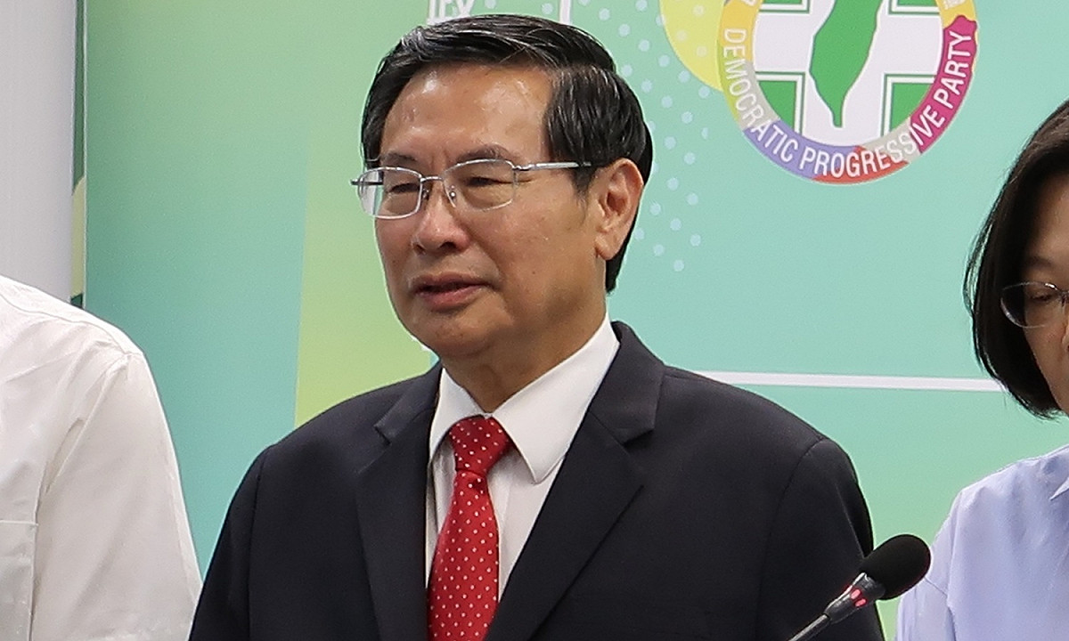 嘉義市長涂醒哲8日在民進黨中常會報告政績。 圖：林朝億/攝