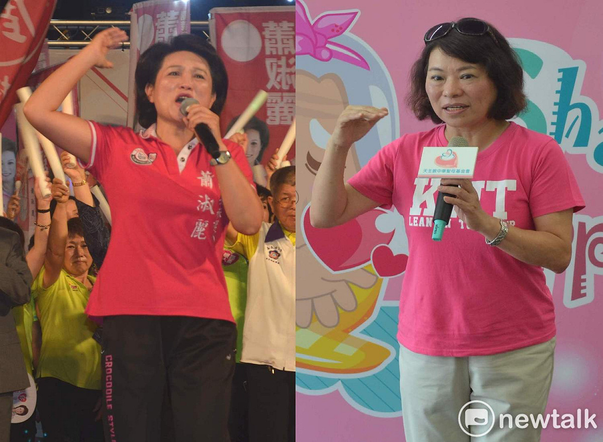 嘉義市長選舉，蕭淑麗、黃敏惠兩個女人的戰爭正式開打。 圖：新頭殼合成照片(蔡坤龍/攝)