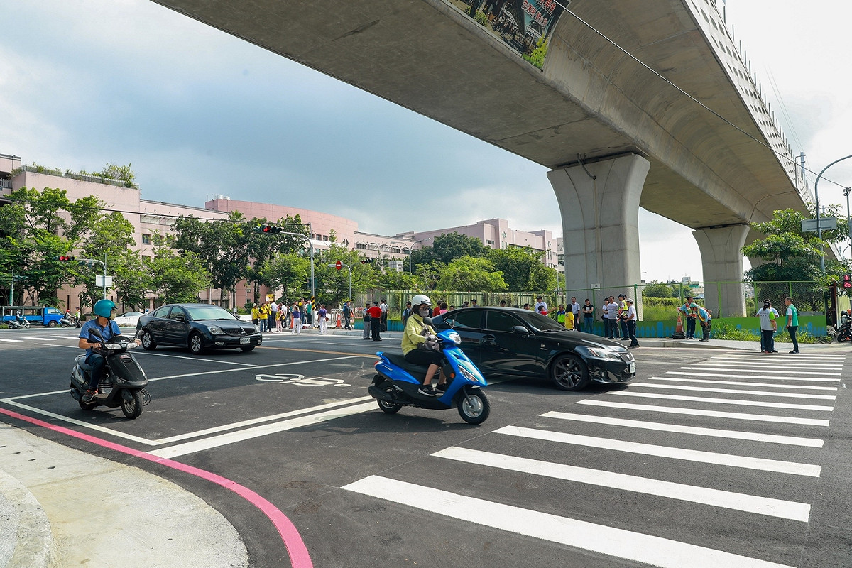 台中市學府路、公館路打通後，可帶動西區及南區的發展。 圖 : 台中市政府/提供
