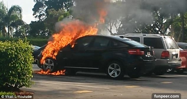 BMW今年傳出近40起車輛起火事件，疑似和引擎瑕疵有關。 圖 : 翻攝自youtube
