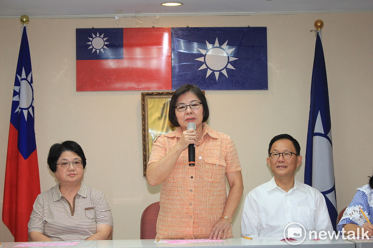 國民黨台北市黨部主委黃呂錦茹。 圖：周煊惠 / 攝