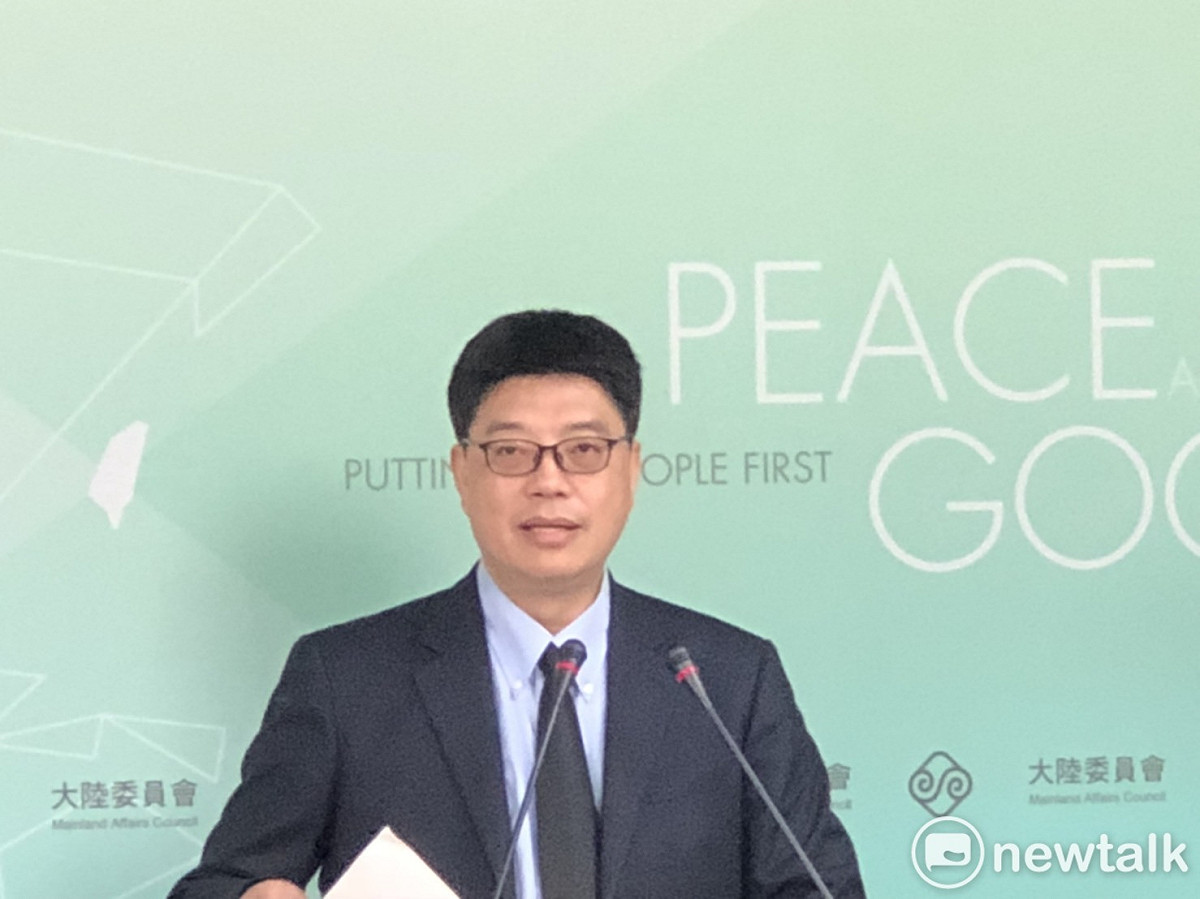 陸委會認為，中方核發「居住證」的統戰拉攏策略，並不會影響台灣人民對這塊土地的熱愛與認同。圖為該會發言人邱垂正。 圖：謝莉慧/攝