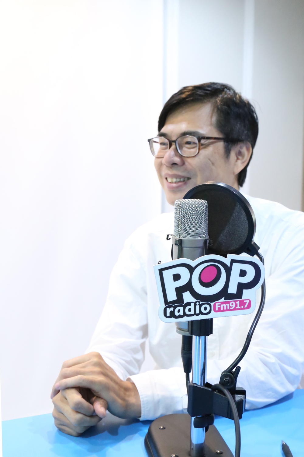 民進黨高雄市長參選人陳其邁表示，會時時刻刻全力以赴，不會因為民調領先就鬆懈。 圖：Pop radio /提供