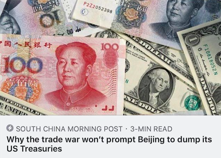 彭博引述德意志銀行經濟學家指出，儘管美中貿易戰升溫，但中國可在美國期中選舉前採觀望態度，最後可能證明時間站在北京這邊。 圖：翻攝aarongracie86 IG。