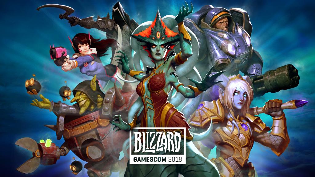 自8 月 21日（二）至 8 月 25 日（六），暴雪娛樂將於德國科隆 Gamescom 2018 展示旗下各遊戲最新內容與舉辦社群慶典。 圖：暴雪娛樂／提供