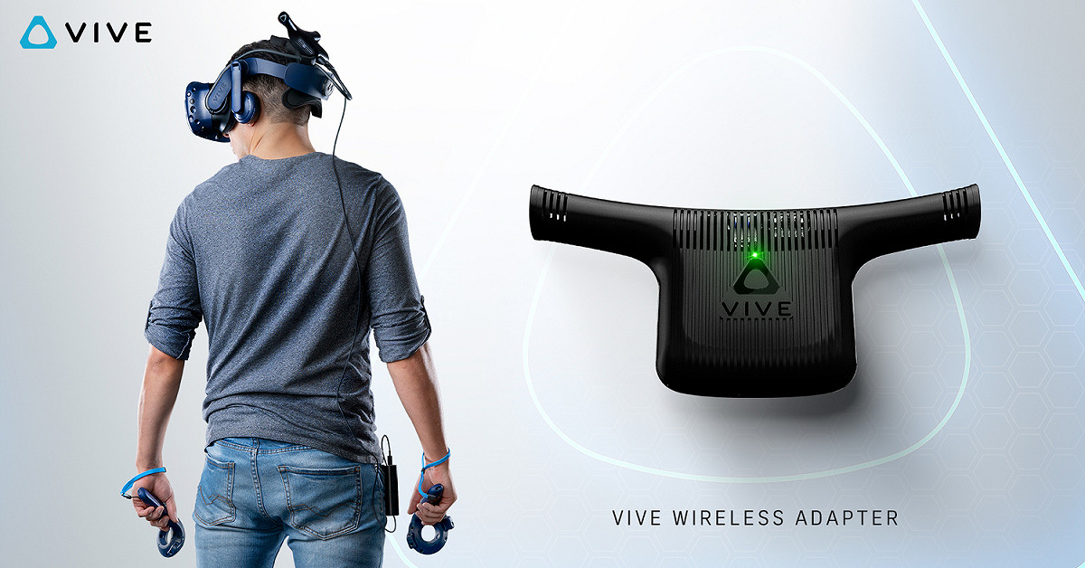 HTC（宏達電）今（21）日於德國科隆遊戲展（Gamescom）宣布 ，VIVE無線模組正式開放預購，未來VIVE無線模組釋放更多自由給VR用戶，從此不再受與PC連結的線所拘束。  圖：HTC/提供