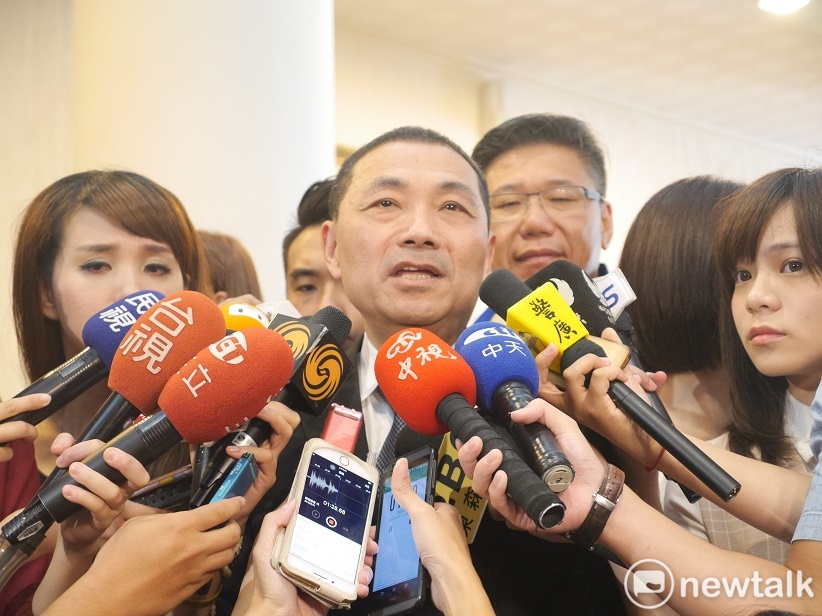 詢及先前未出席馬英九基金會開幕茶會，以及隔日前往宜蘭為參選人站台，與馬擦身而過一事，侯友宜說，有時同一場次無法碰到，是很自然的事情。 圖：聶良恩／攝