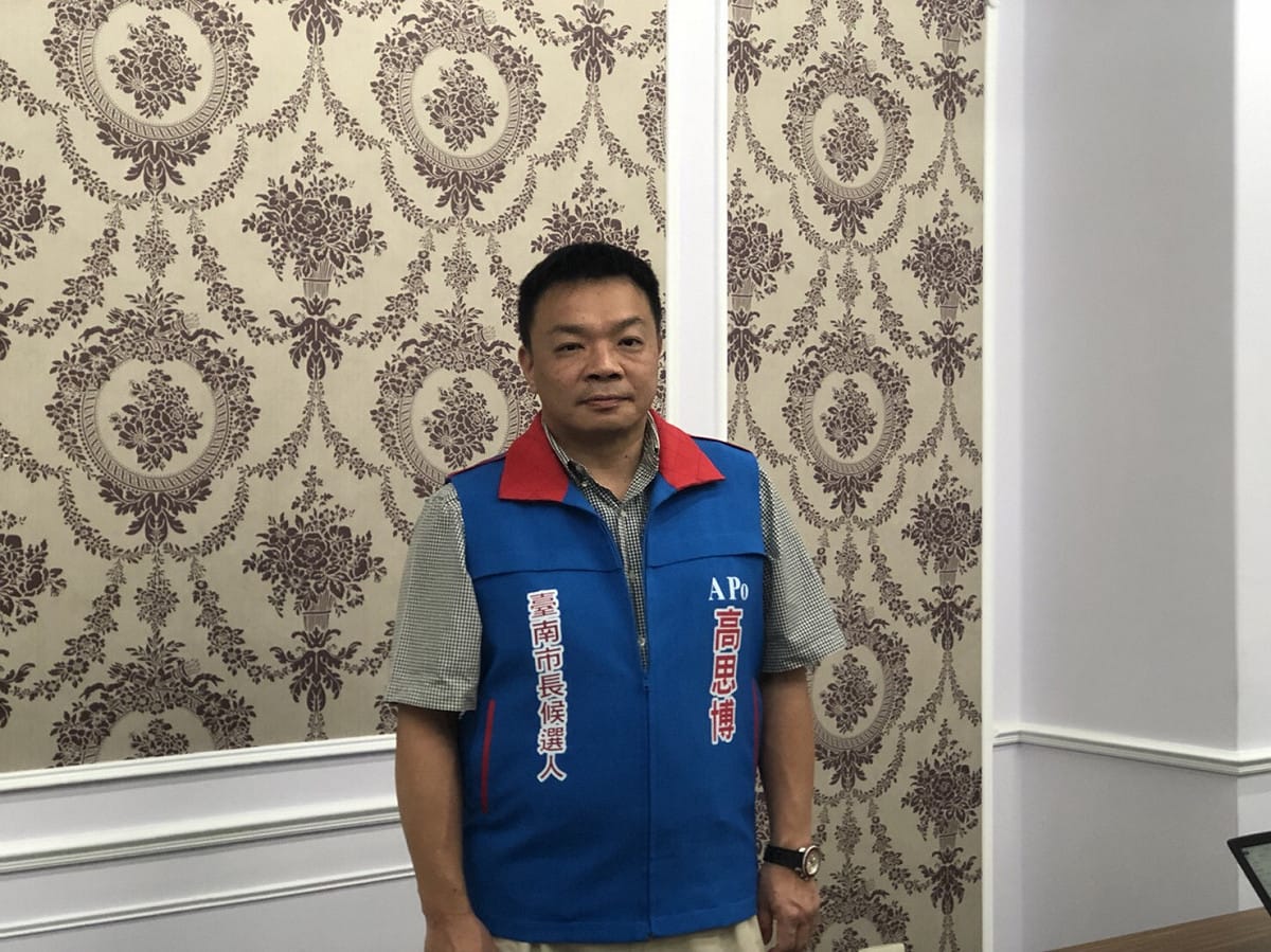 高思博怒斥黃偉哲陣營是壞胚子團隊，休想來帶領台南。 圖：黃博郎/攝