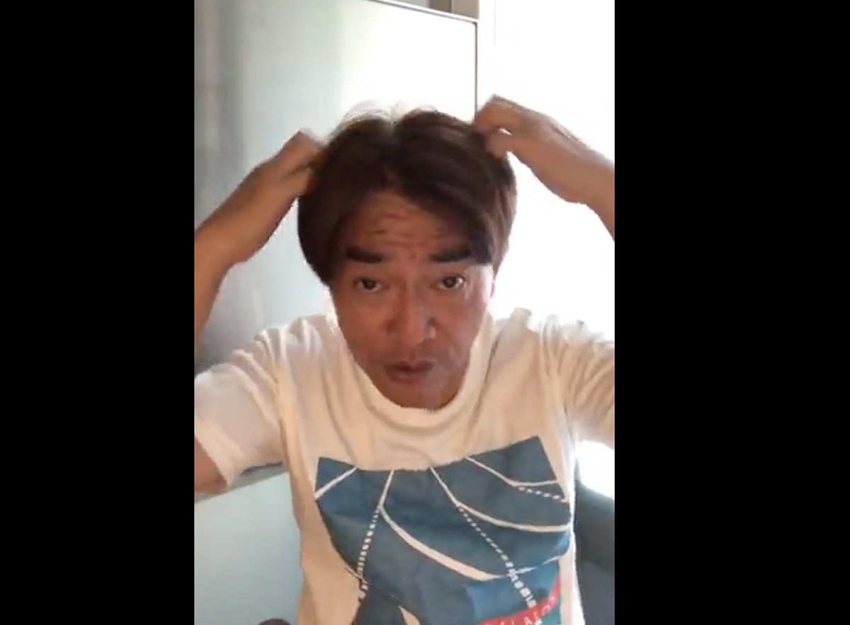 吳睿軒的父親吳宗憲今（23）日一早在臉書開啟直播，直抒內心歉意。 圖：翻攝自吳宗憲直播
