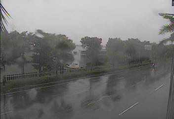 屏東縣豪大雨不斷，政府提醒民眾注意。 圖：中央氣象局/提供 (資料照片)