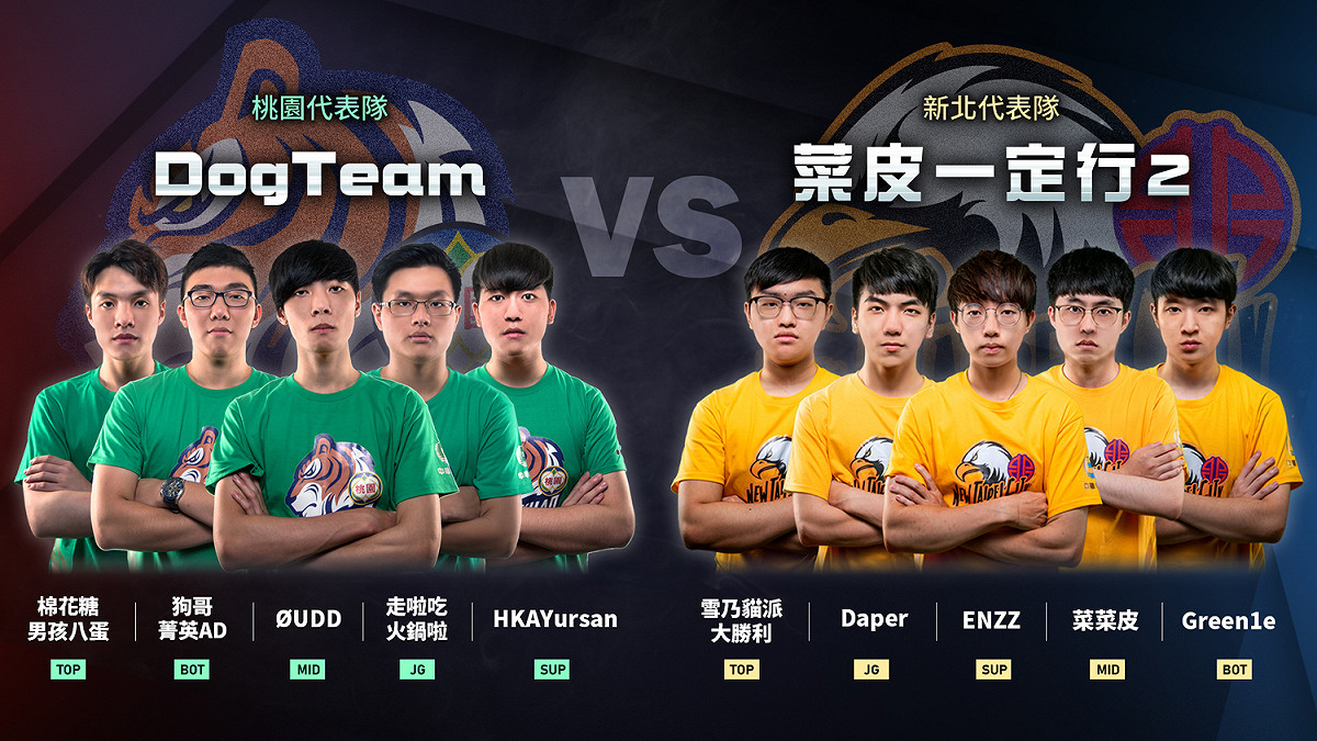 六都電競爭霸戰小組賽最後一天將由「DogTeam」對決「菜皮一定行2」打頭陣。 圖：主辦單位提供