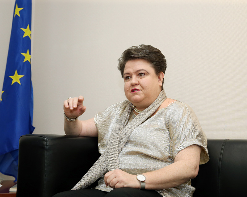 對於薩爾瓦多斷交事件，歐洲經貿辦事處處長馬澤璉（Madeleine Majorenko）接受中央社專訪時表示，就歐盟觀點而言，關鍵是兩岸雙方都應避免採取將升高緊張的舉措，「任何一方都不應採取造成區域情勢更加緊張的動作」。 圖：中央社