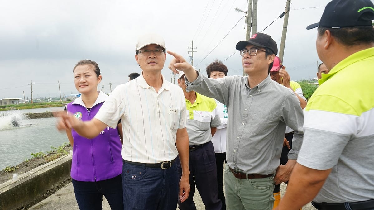 陳其邁連日來馬不停蹄勘災。 圖：陳其邁辦公室提供