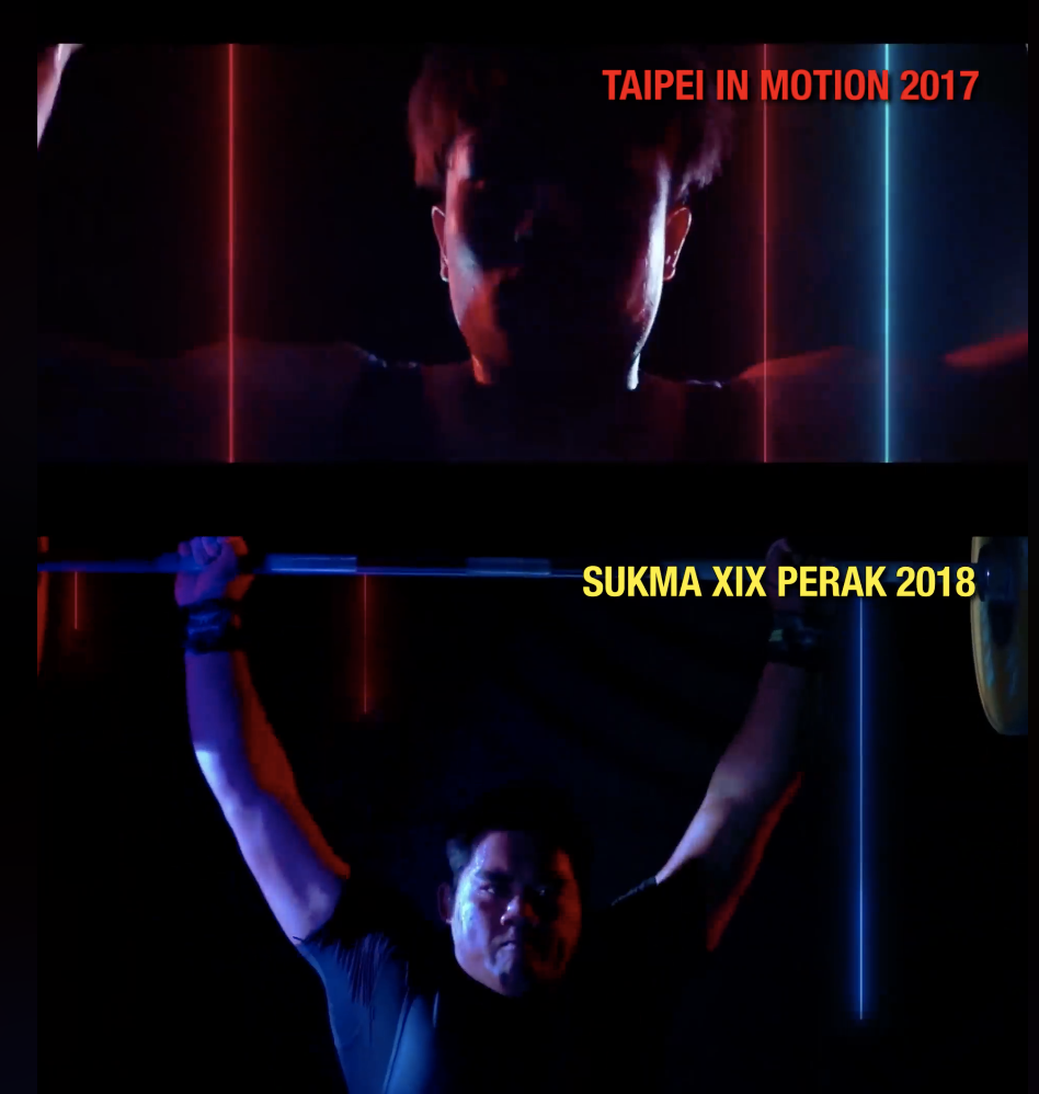 網友製作對比影片，上方為世大運《Taipei in motion》宣傳片、下方為馬來西亞運動會宣傳片。 圖：翻攝網友Azizulhakim Salleh臉書影片