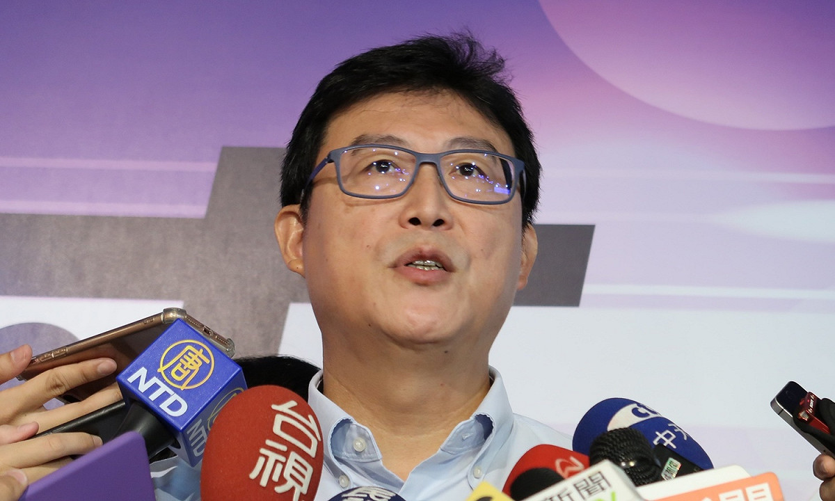 姚文智28日出席三創園區活動。 圖：林朝億/攝