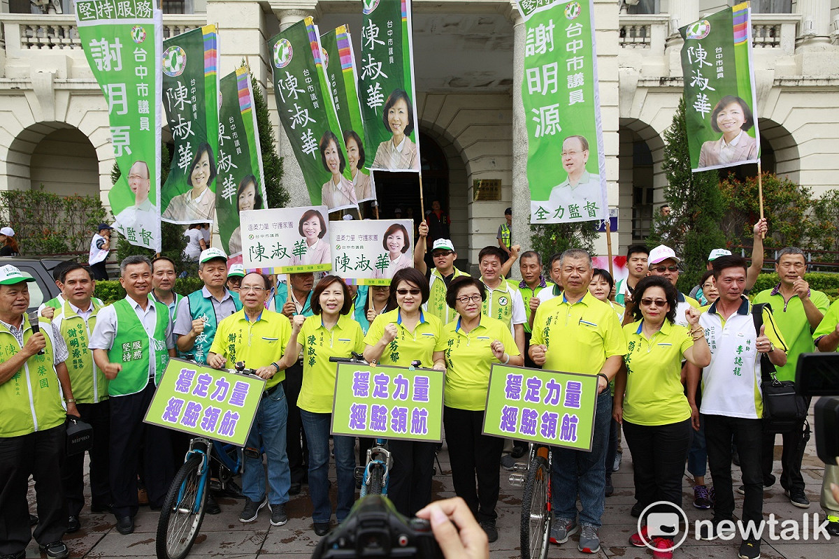 「穩定力量」連線6名現任台中市議員屬於蘇嘉全系統。 圖：唐復年/攝