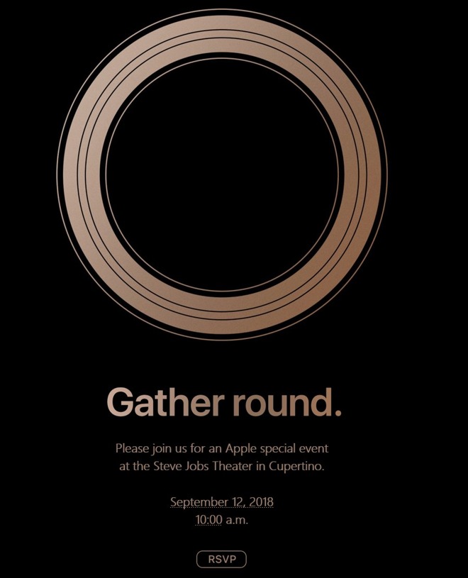 蘋果這次發表會的主題為「Gather round聚集」。 圖：翻攝頻果官網