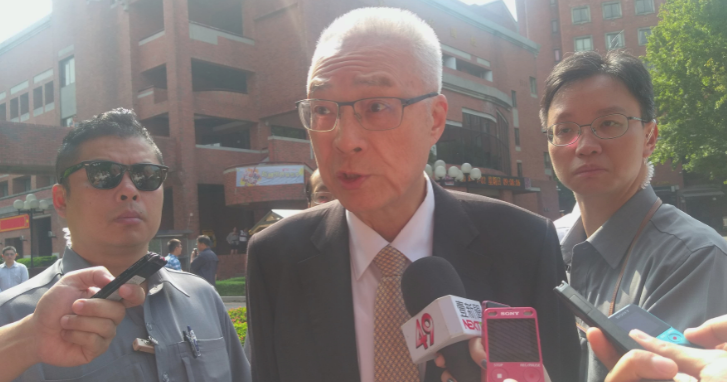 吳敦義指出，蔡英文當在野黨時是怎麼批在野黨的、用的詞句更糟糕，我們那時還容忍。 圖：陳佩君攝影
