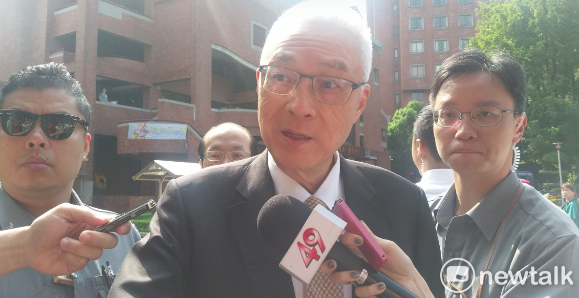 吳敦義質疑，如果是國民黨黨產，在適當、必要的時間出售，也是合法、合情、合理的事。 圖：陳佩君/攝