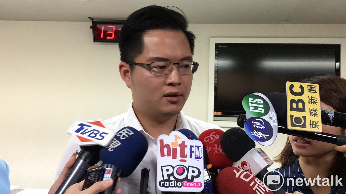 民進黨台北市議員王威中。 圖：周煊惠 / 攝