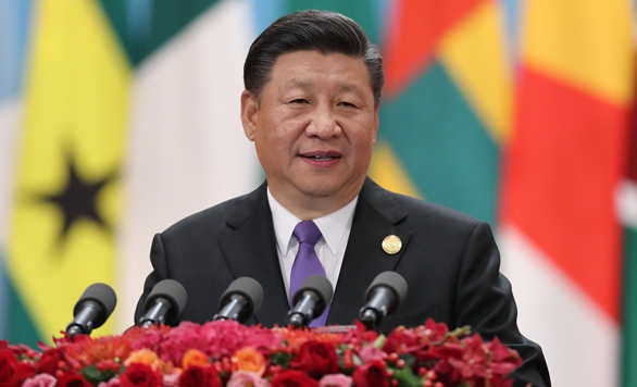 習近平出席中非合作論壇並發表談話。 圖 : 翻攝自新華社