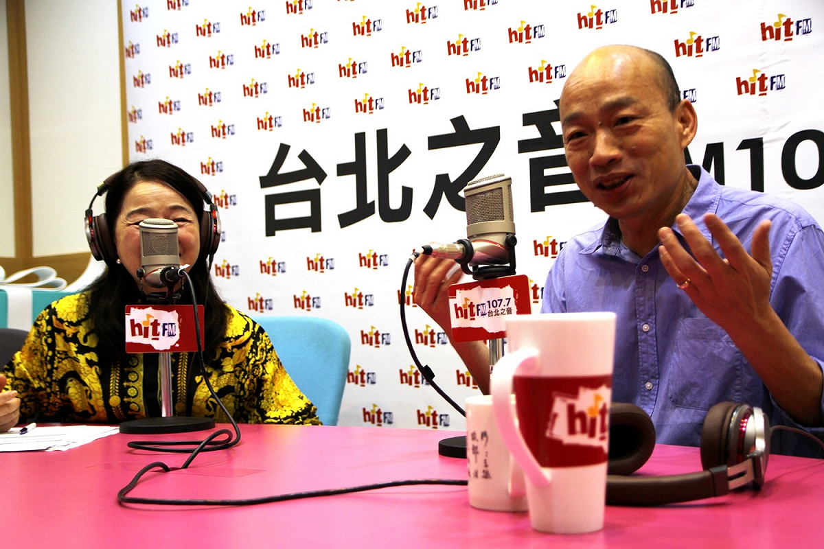 韓國瑜今天表示，他與民進黨對手陳其邁五五波，兩人不會差很多票。 圖：蔻蔻早餐/提供