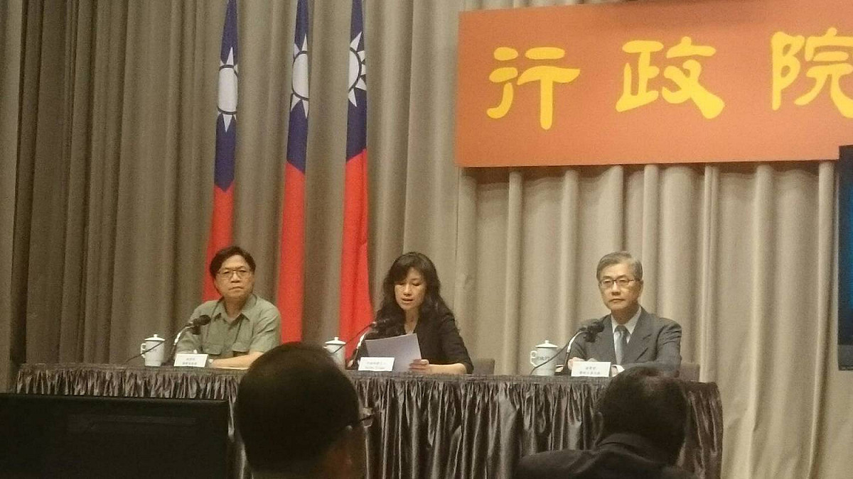 行政院發言人Kolas Yotaka 6轉述行政院長賴清德對於日本北海道強震的關心。 圖：林朝億/攝