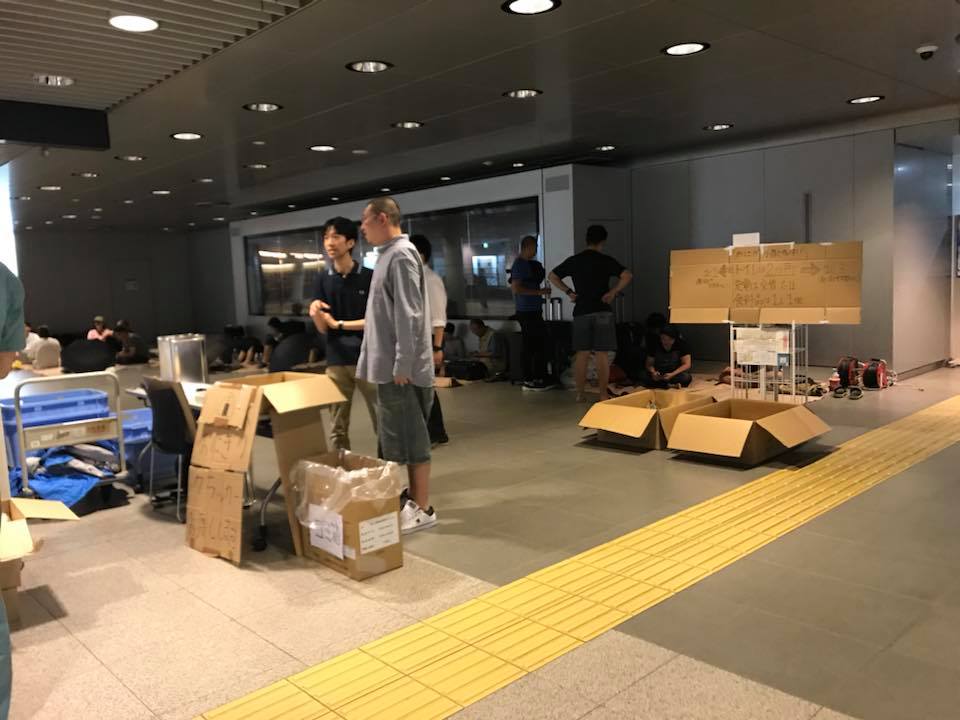 札幌避難所現況。 圖：翻攝自臉書粉專「北海道 日本 旅遊聯盟」