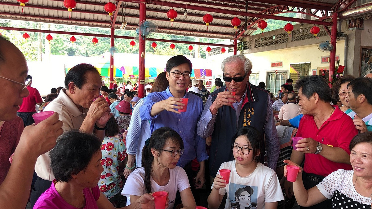 陳其邁出席旗美褒忠義民廟義民節活動。 圖：陳其邁競選辦公室/提供
