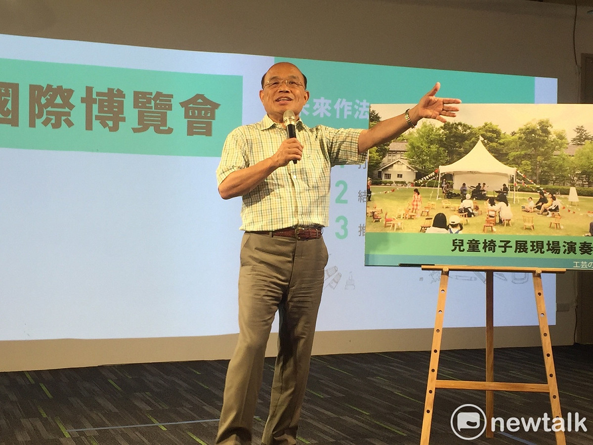 蘇貞昌計劃在鶯歌辦理大匠博覽會，以多場地、多場次、非單日的活動方式，不止營造新北成為世界級的工藝城市，還要讓鶯歌成為台灣的工藝首都。  圖：林昀真／攝