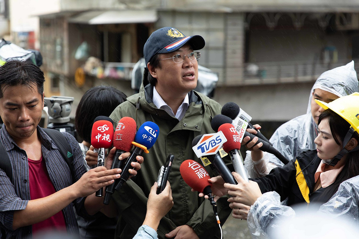 民進黨代理主席林右昌接受媒體專訪時，提及台積電創辦人張忠謀擔任台大校長的可能性。 圖：基隆市政府/提供(資料畫面)