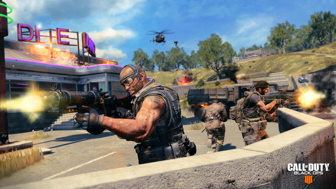 備受矚目的《決勝時刻： 黑色行動 4》Blackout全面封鎖 beta 測試現於PS4率先登陸。 圖：Treyarch／提供