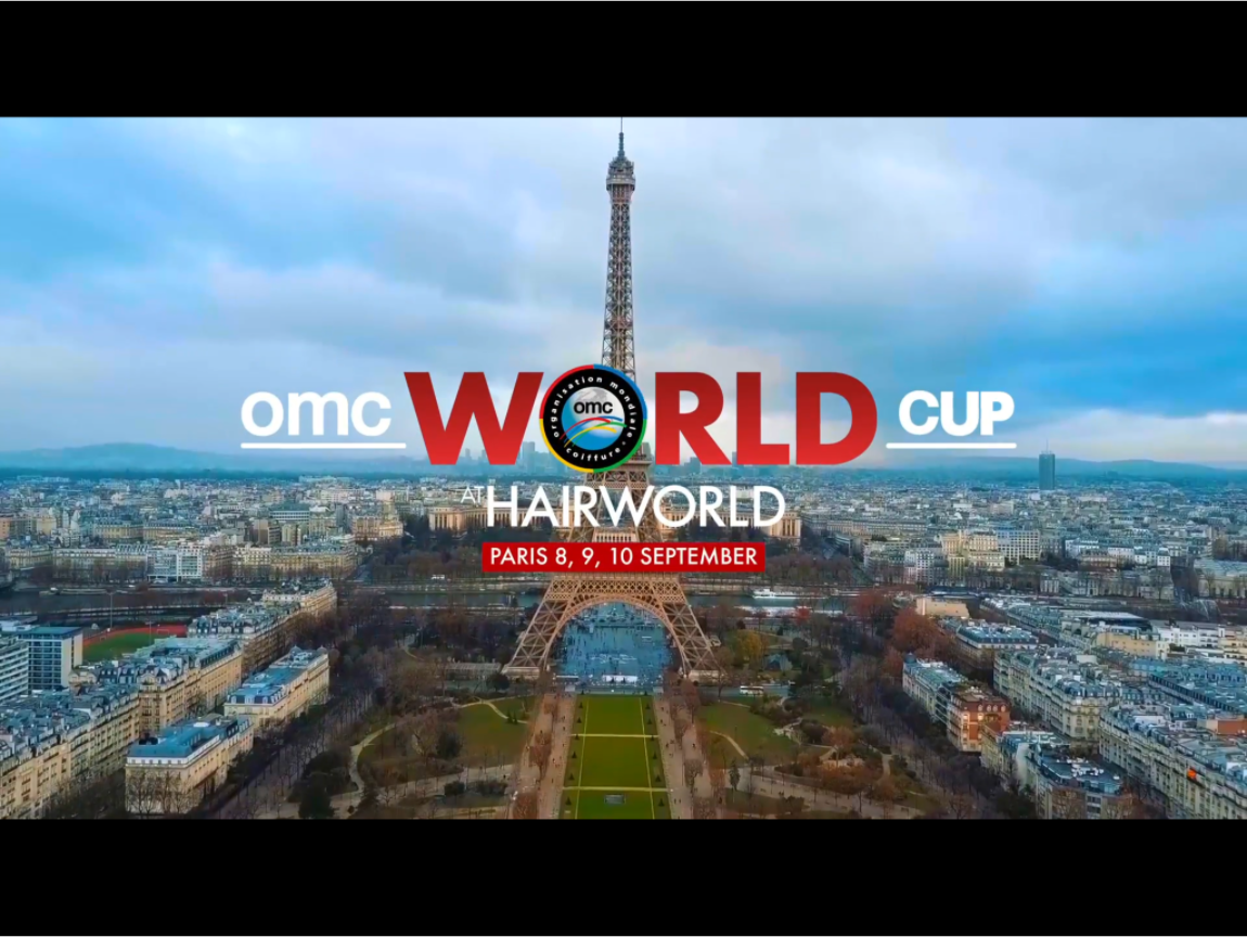 世界美髮組織於9日、10日在巴黎舉辦美髮美容世界盃（OMC World Cup），這是美髮美容界最重要的國際獎項之一，今年有48國參賽，台灣美髮美容界專業人士及相關科系學生均前往參加。 圖：翻攝自Youtube