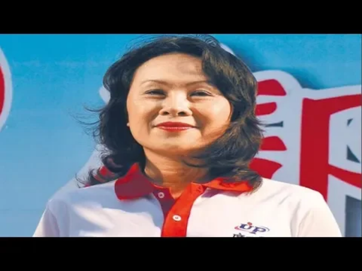 台東縣長候選人鄺麗貞今(12)日於台北台大校友會館召開記者會，表示參選到底。 圖：翻攝自Youtube(資料照片)