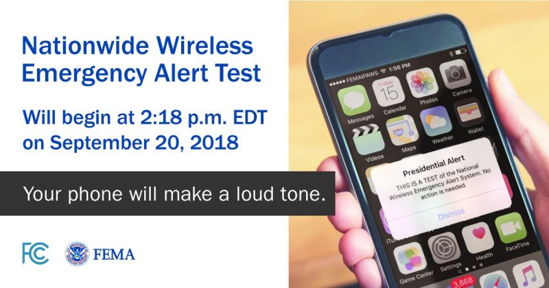 警訊標題為「總統警報」（Presidential Alert），讓美國總統針對諸如天災和恐怖主義等公安議題，向手機發送警訊。 （圖取自FEMA推特twitter.com/fema）
