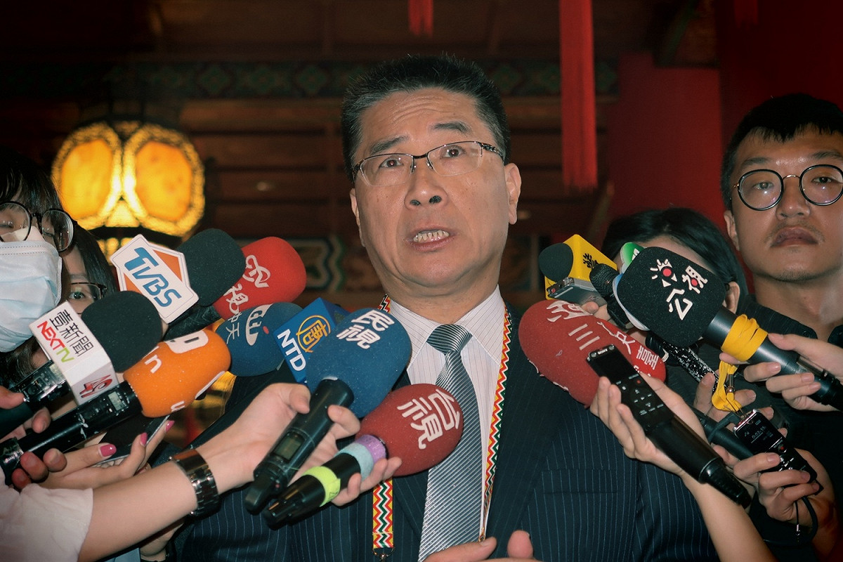 內政部長徐國勇19日回應修改國安法爭議。 圖：林朝億/攝