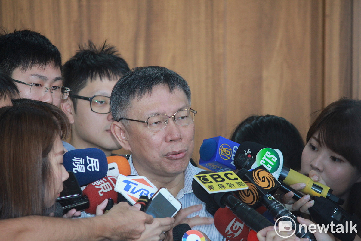 對於是否將替國民黨高雄市長候選人韓國瑜站台一事，台北市長柯文哲今（13）日表示，目前沒有計畫。 圖 : 新頭殼資料照