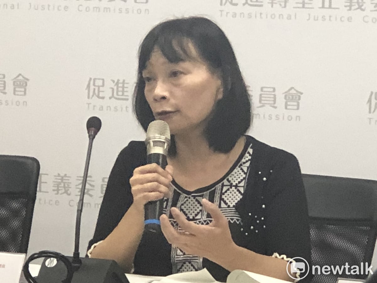 促轉會發言人楊翠今(21)天表示，促轉會10月將公告第一波撤銷前科公告，其中包含鹿窟事件的村民。 圖：謝莉慧/攝