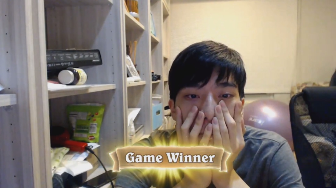 紹安第3戰驚險拿下勝利後，頓時感到如釋重負。 圖：翻攝Twitch