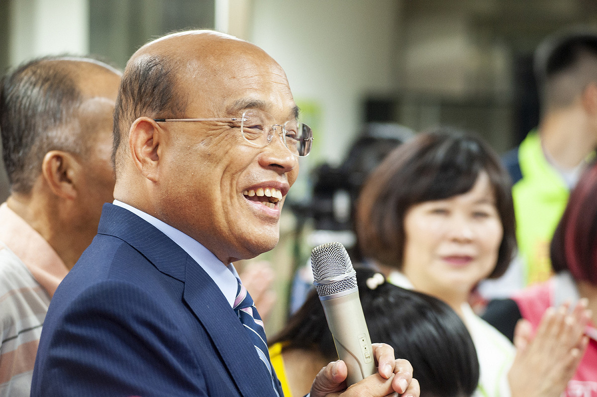 蘇貞昌認為侯友宜到選前才學客語爭取客家族群支持是投機作法。 圖：蘇貞昌競選辦公室／提供