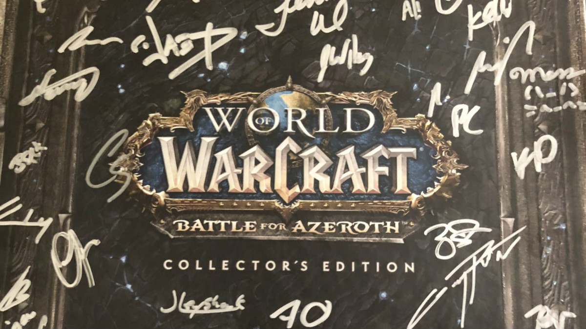 暴雪團隊簽名並贈送給DBM作者的魔獸典藏版。 圖：翻攝自Reddit