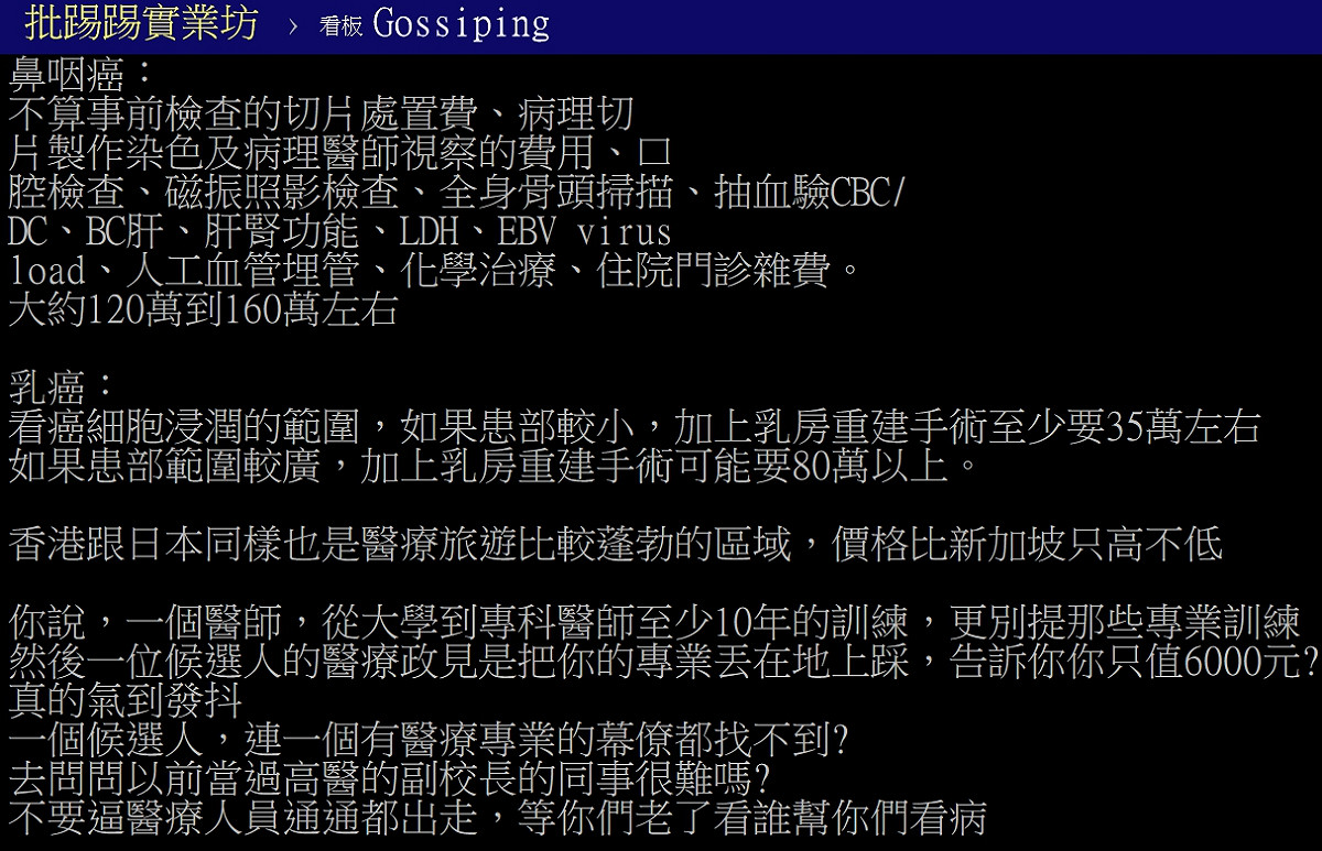 120美元包治鼻咽癌拼觀光？韓國瑜轉彎 先推後縮網轟幹話唬爛王