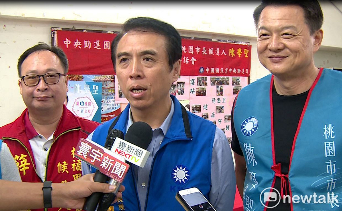 陳學聖表示，桃園選情向來慢熱，強調自己是個務實的人，希望能扮演「一語驚醒夢中人」的角色，爭取最後勝選。  圖：林昀真／攝