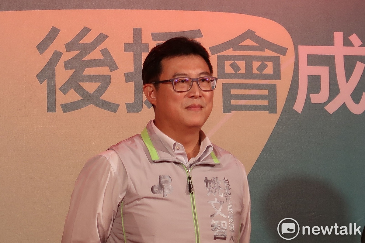 民進黨台北市長候選人姚文智28日火力全開痛批柯文哲。 圖：林朝億/攝