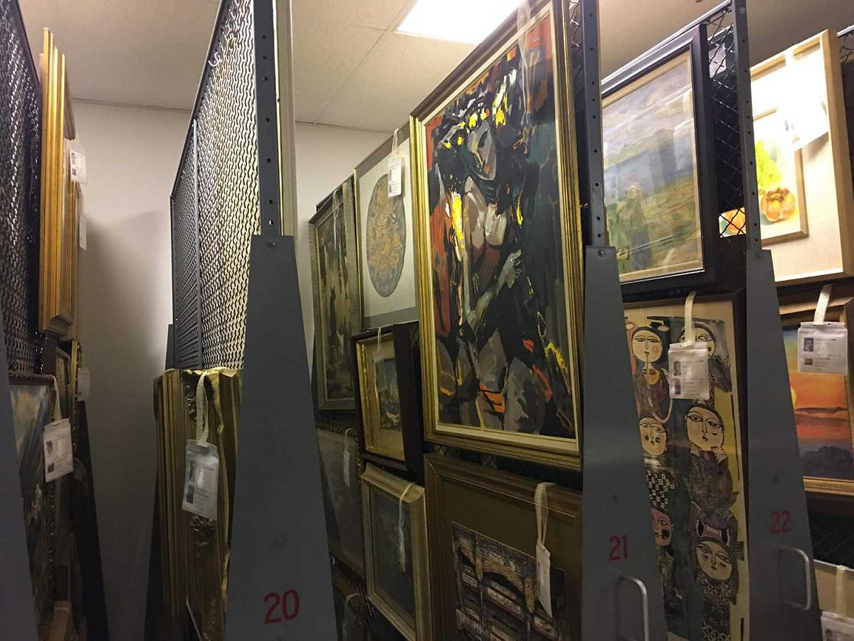 順天美術館館藏庫房。

 文化部提供
