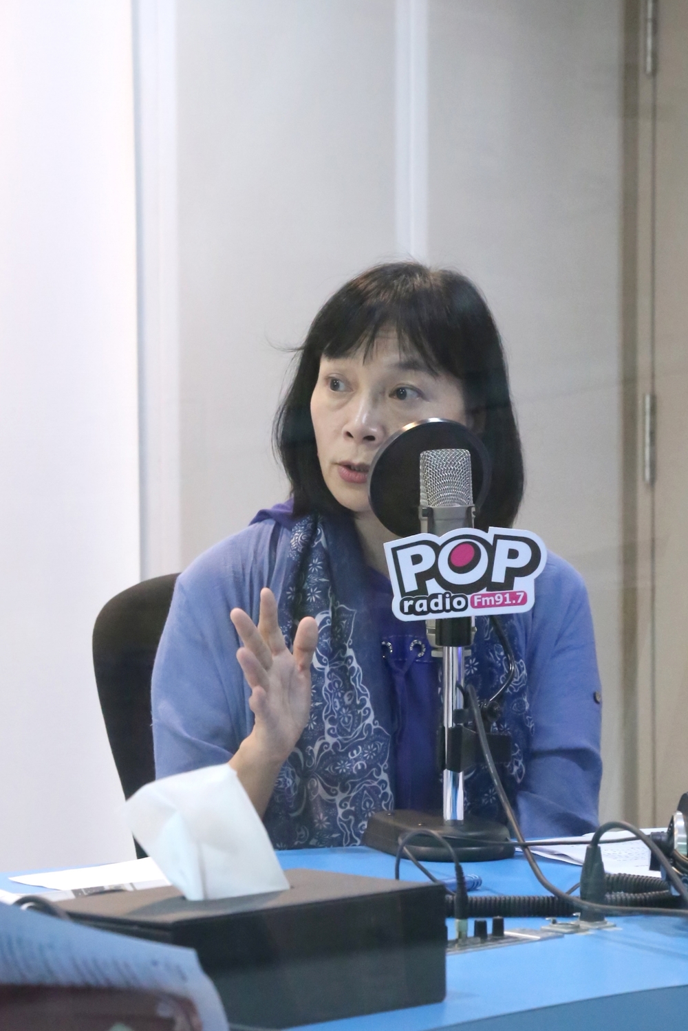 促進轉型正義委員會委員兼發言人楊翠今（1）日接受廣播專訪。 圖：《POP搶先爆》提供