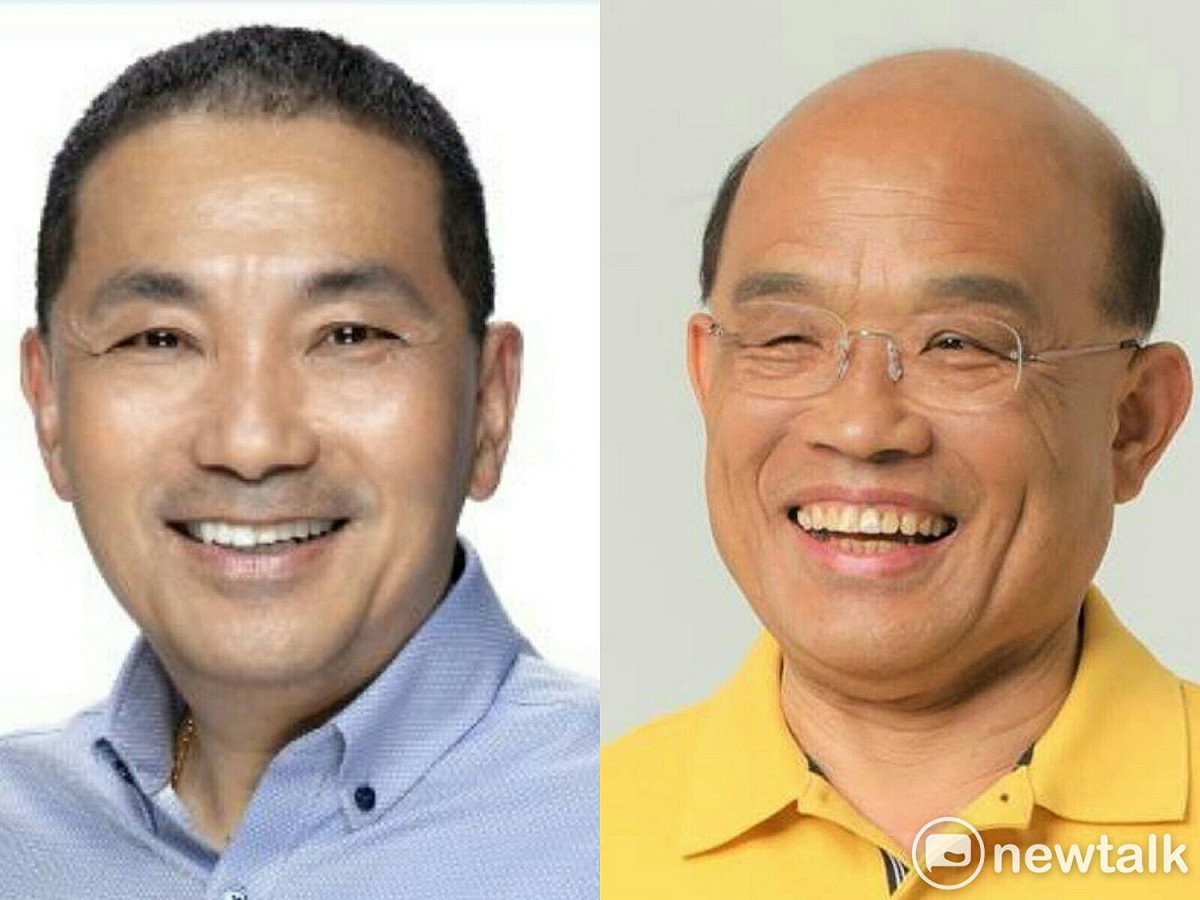 今年年底選舉重中之重的新北市長選舉，國民黨侯友宜(左)以選舉素人之姿挑戰選戰經驗豐富的老縣長民進黨蘇貞昌(右)。 圖：新頭殼合成照
